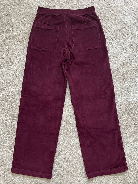Madewell Wide Leg Corduroy Pants in Deep Burgundy Sise 26 - Picture 7 of 16